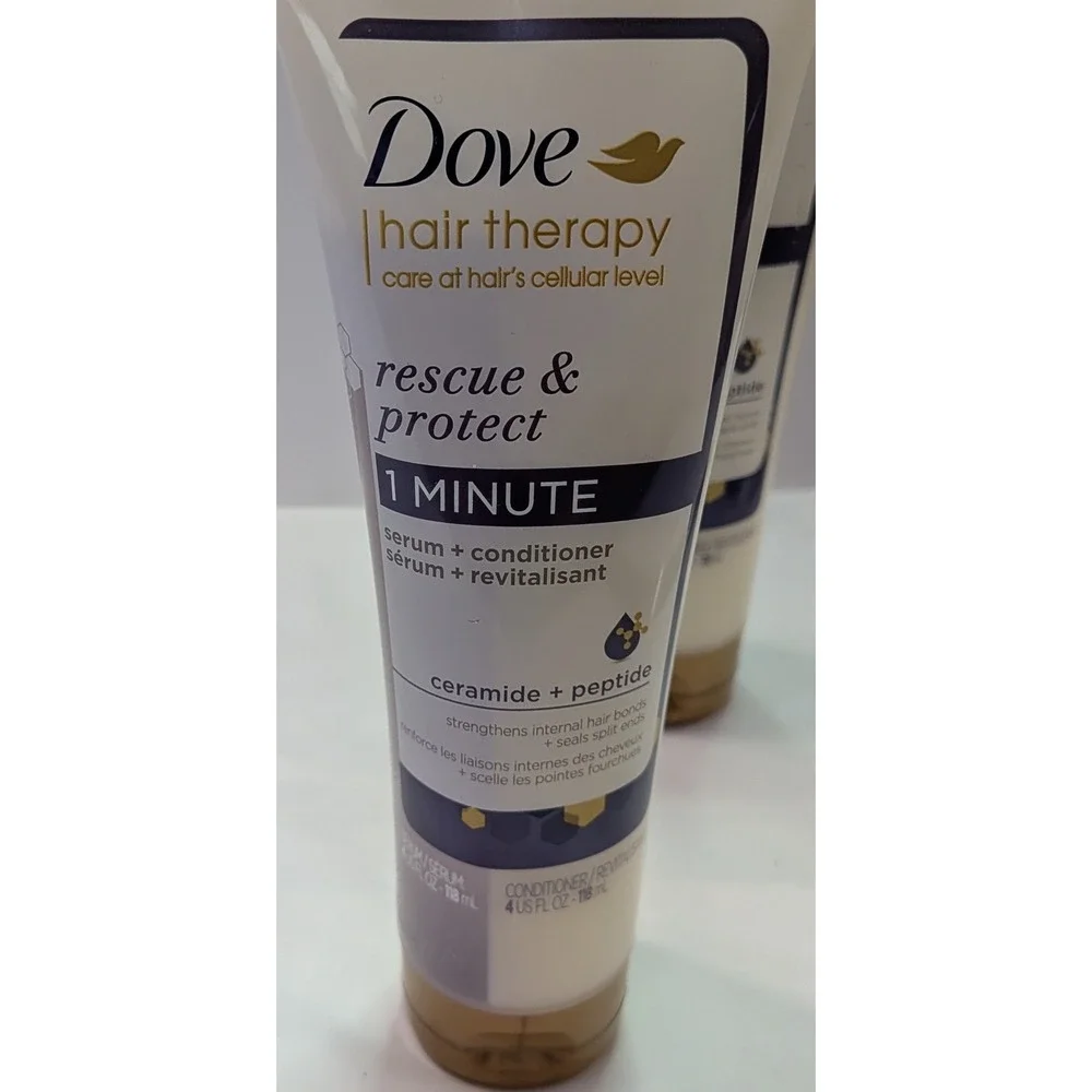 Dove Hair Therapy Serum + Conditioner Unisex 7.9oz White New Repairing Ceramide